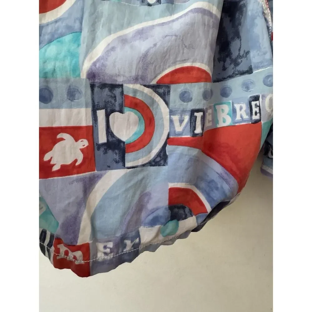 Vilebrequin Swim Trunks Men’s Size XL Abstract Turtle Print Blue